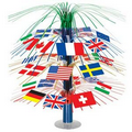 International Flag Cascade Centerpiece